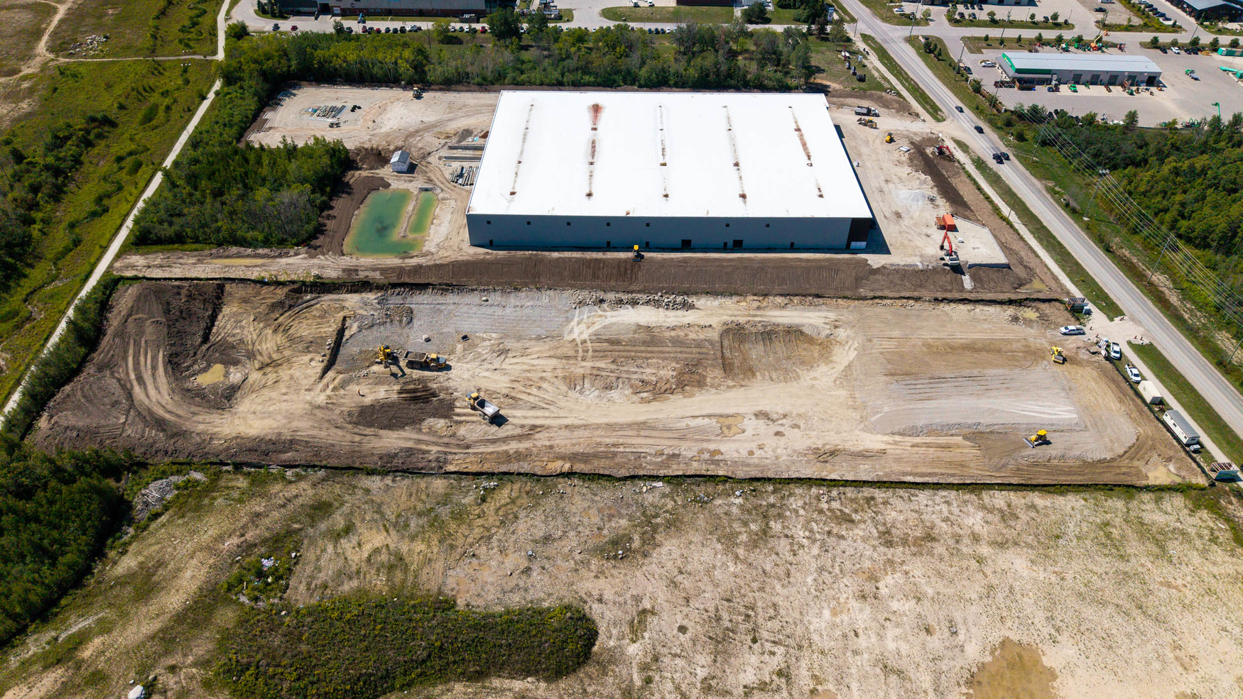Aerial view of Turbo facility site